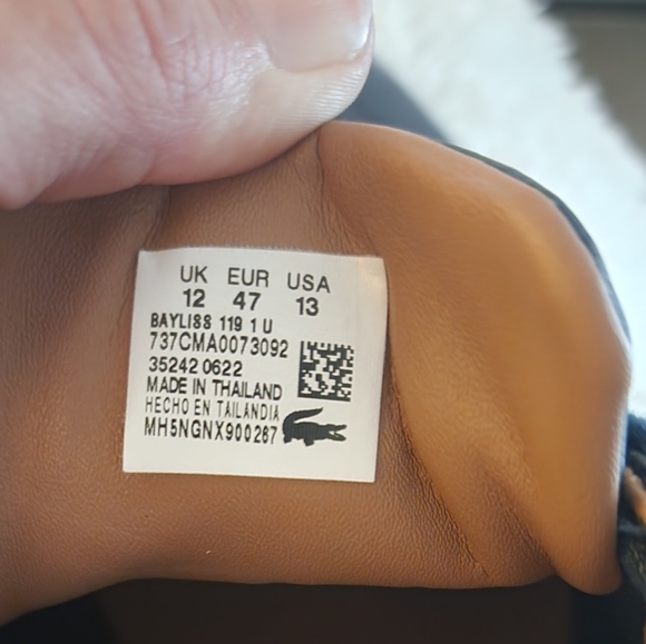 Lacoste Men’s Bayliss 119 sneakers Navy white used - Picture 5 of 5